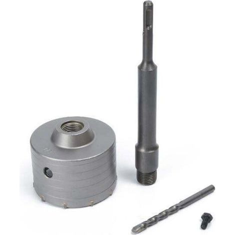 [JAMAIS UTILISÉ] Scie Cloche à Béton 110 mm avec Tige SDS Plus 220 mm Pour Ciment, Brique, Pierre, Mur, Béton Autonivelant
