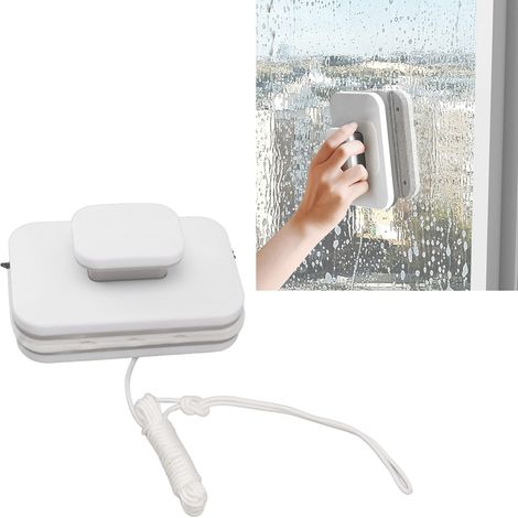 M03-10 Doppelseitiges Fensterreinigungswerkzeug für Hochhäuser mit robuster, doppellagiger Magnetbürste – Fensterschaber (1/5)