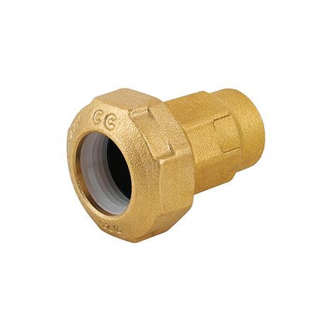 Raccordo femmina ridotto in ottone per tubo pe  3/4 x 32CAVAL