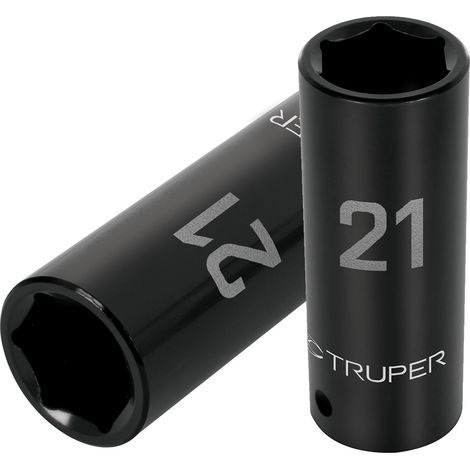 Llave vaso de impacto larga, cuadro 1/2" - 21 mm