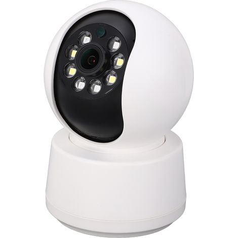 Caméra de sécurité domestique WiFi 3MP, vision nocturne infrarouge, panoramique à 360°, détection de mouvement HD, application mobile, audio bidirectionnel, prise UE 100-240 V (1/5)