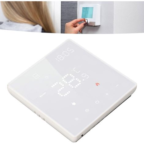 ME81 LED-7-WiFi Smart Switch, Graffiti White, mit Sprachsteuerung über Mobiltelefon, Smart-Touch-Heizfolie, für den Heimgebrauch, Graphen, 100-250 V AC, 3 A, verbindet sich über WLAN mit einem wandmon (1/5)