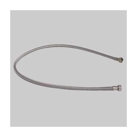 Tubo carico lavatrice in acciaio - cm 150 con curva