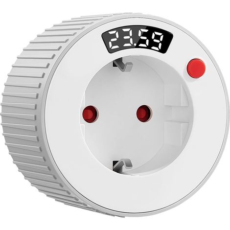 Countdown Timer Steckdose mit LED-Display, SURAIELEC Mechanischer Abschalt-Timer 1 Min–24H, 16A 3680W Energiespar-Steckdose für Weihnachtsbeleuchtung, Heizgeräte & Haushaltsgeräte (1/5)
