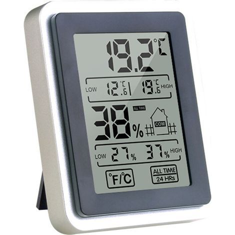 Ciel-Thermomètre et hygromètre électronique d'intérieur domestique grand écran haute précision (1/4)