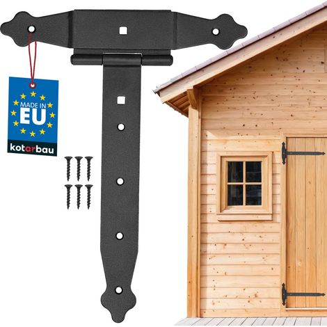 KOTARBAU® Gancio a croce da 250 mm, con cerniera a T, rivestimento in polvere (1/5)