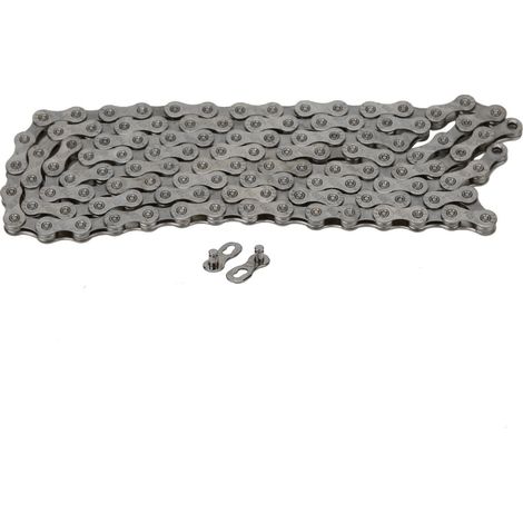 Chaîne F90 pour vélo de route/VTT pliant, acier, 9 vitesses, réglable, accessoires de vélo, gris (1/5)