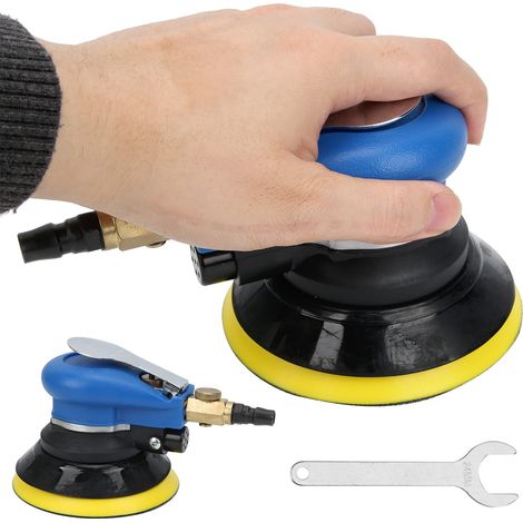 5-Zoll-Druckluftschleifer mit Schleifteller, Druckluft-Sandstrahlaufsatz, ergonomisch und universell (1/5)