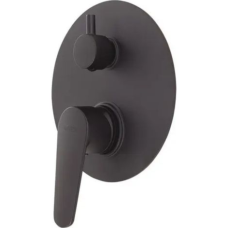 Miscelatore da incasso per doccia con deviatore Como nero matt 16 x 6,4 x 6,4 cm (1/2)