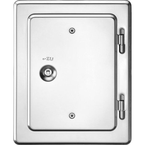 Upmann 10119 Porta Camino in Acciaio Inox V2A, con Chiusura Quadrata, 0 W, 0 V