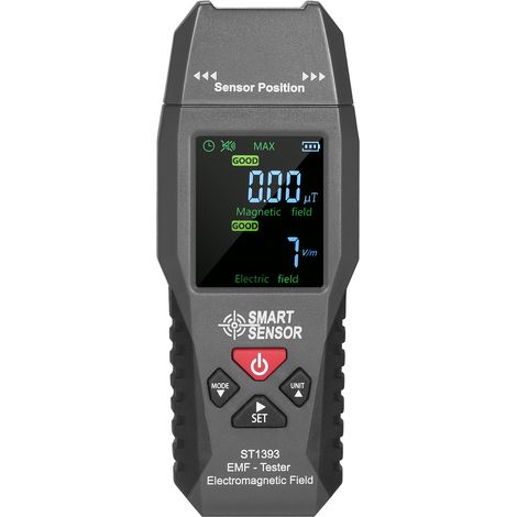 SMART SENSOR ST1393 Compteur EMF Détecteur Champ Électromagnétique Portable Mini Numérique LCD Testeur Rayonnement Électromagnétique