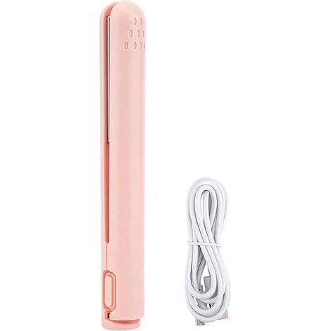 Mini fer à friser sans fil en céramique alimenté par USB, convient aux cheveux longs et courts, facile à transporter. (1/5)