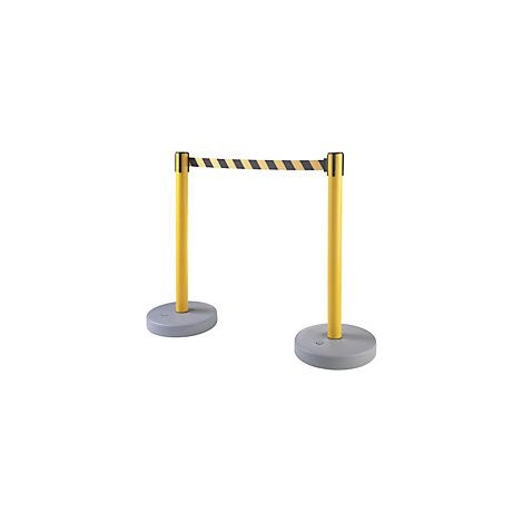  pie rellenable  cajón 3700 mm  poste amarillo  cinta (1/5)