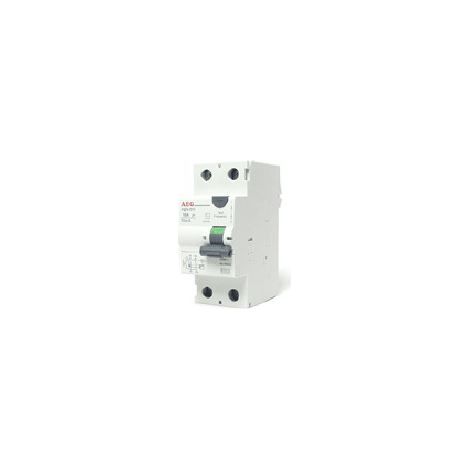 Interruttore differenziale puro 2p 25a 30ma ac 230 400v 2 moduli aeg dcg225 30