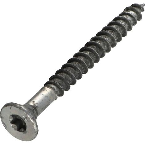 VBA3 Tête fraisée Cranté 8X80 Filetée sur 64 TORX T40 Acier zingué-10 pièces