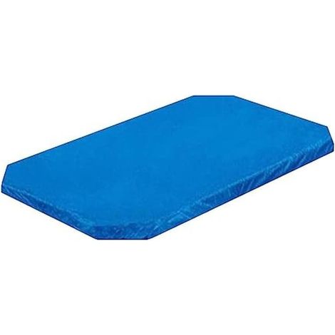 Bâche de piscine gonflable en polyéthylène résistante aux UV pliable rectangulaire facile à installer avec cordon de serrage léger et protection contre la poussière pour l'extérieur, voyage (1/5)