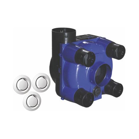 Kit Caisson VMC autoréglable KHEO 3 + 3 bouches - DIFF