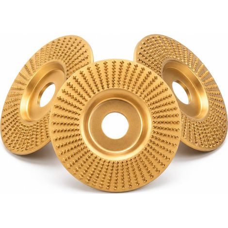 Lot de 3 disques abrasifs en carbure de tungstène pour bois 125 mm (1/5)