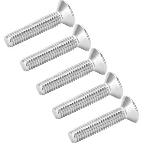 Lot 100 Vis à tête fraisée cruciforme Inox 304 M4x16mm Fixations pour Machines Injection Plastique (1/5)