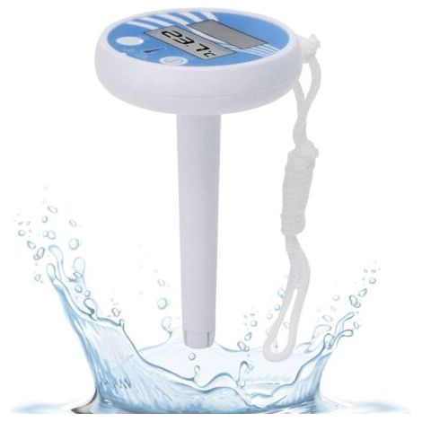 LAN Thermomètre numérique pour piscine avec cordon, idéal pour les spas et les bains à remous (1/3)