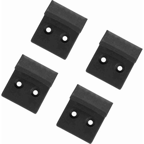 4 Schutzbacken für Reifenmontiermaschinen, Ersatz-Kunststoffkappen, Klemmschutz, Sicherheitsabdeckungen, Werkstattzubehör, 4 Stück, schwarz (1/5)