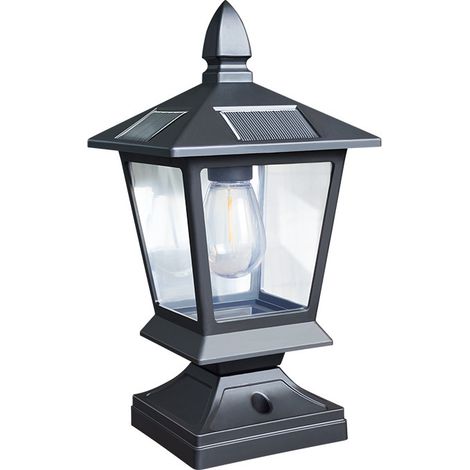 Lampe solaire de jardin, borne lumineuse pour villa, clôture, éclairage paysager extérieur étanche, 1 pièce