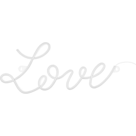 Letrero de neón LED - Amor, blanco, 61x27,4 cm (1 caja / 10 unidades) (1/5)