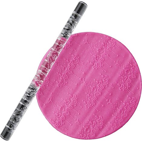 Rouleau à pâtisserie acrylique de haute qualité, rouleau à fondant et pâte à modeler, rouleau DIY pour gâteau, 13 (1/5)