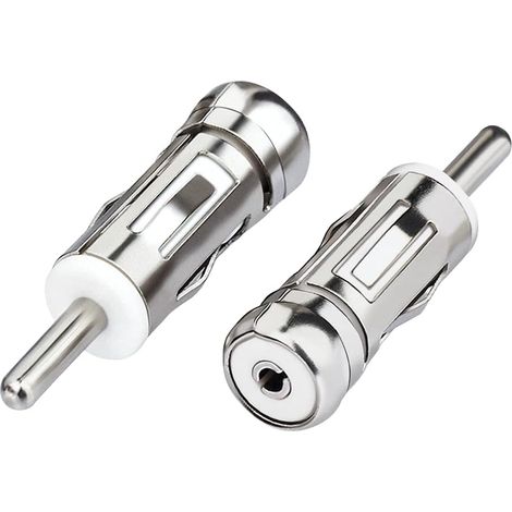 Adattatore per antenna per auto Adattatore universale per antenna radio FM AM per autoradio Connettore da ISO a DIN (confezione da 2) per ricevitore radio per auto (1/5)