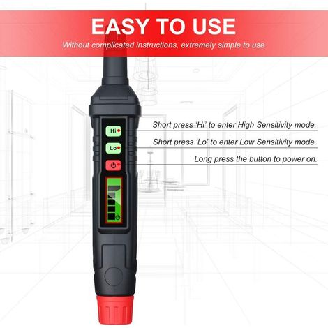 Portable Gas Leak Detector, Combustible Gas Detector with Audible and Visual Alarm for All Kinds of Combustible Gases, Propane, Methane, Natural Gas (1/5)