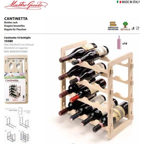 Cantinetta Holzhalter Birch 16 Sitzplätze Flaschen Weinkeller Wein (1/2)