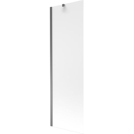 Mexen Next paratia per vasca da bagno a 1 anta 60 x 150 cm, smerigliato, metallo canna di fucile - 895-060-000-00-30-95 (1/5)