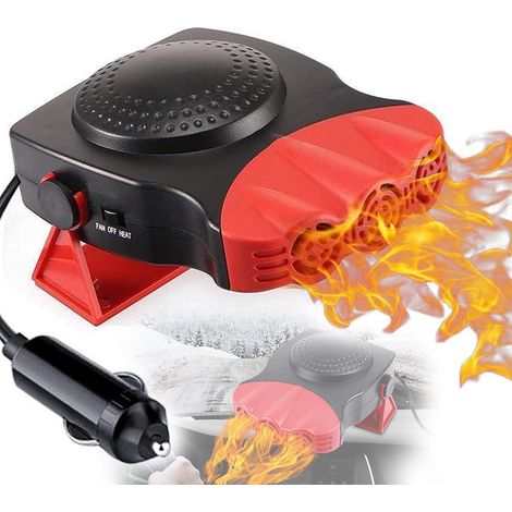 Chauffage de voiture, 2 en 1 refroidissement/chauffage rapide Allume-cigare Ventilateur de voiture pour véhicules chauffage rapide de l'air