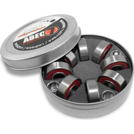 Cuscinetti per ruote da skateboard ABEC7 RS cromati (1/2)