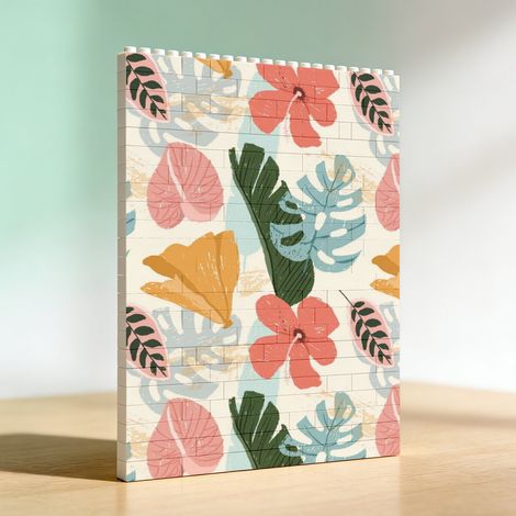 Cadre d’anniversaire DIY en briques de construction, cadeau de la Saint-Valentin (1/5)