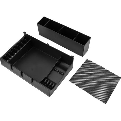 Bandeja extraíble y antideslizante para cortapelos, fácil de montar, fabricada en ABS resistente, organizador de herramientas de peluquería para salones de belleza.