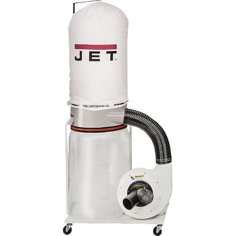 JET – Système d'aspiration mono 230 V 1620 m³/h pour copeaux de bois – Dépression 1700 Pa – Capacité 200 L – DC1100AM (1/5)