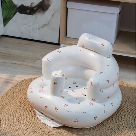 Chaise haute gonflable pour bébés dès 3 mois - Siège portable et chaise d'éveil - Tulipe (1/2)