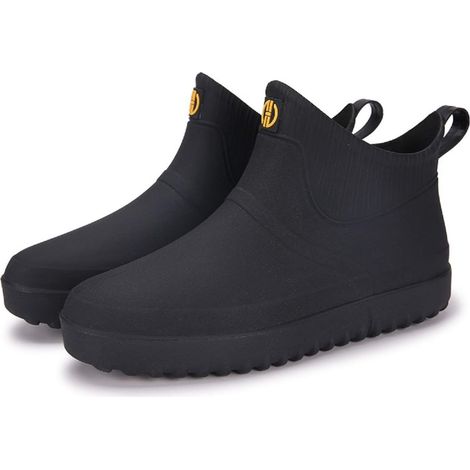 Chaussures de Pluie pour Hommes Femmes Bottes de Jardinage Imperméable Bottines Caoutchouc Antiderapant Chaussures Basses (1/5)