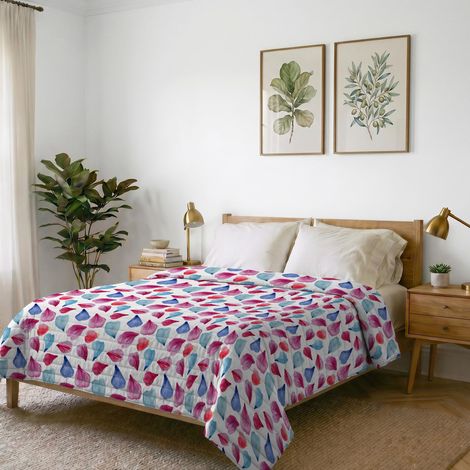 Couette d’été imprimé, Petali, 2 Places 260x270cm (1/5)