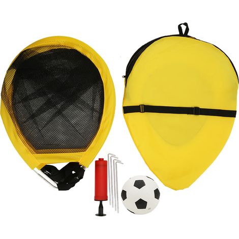 Portail de football pliable 68cm en tissu, poteau en fer, but de soccer extérieur pour sport et exercice (1/5)
