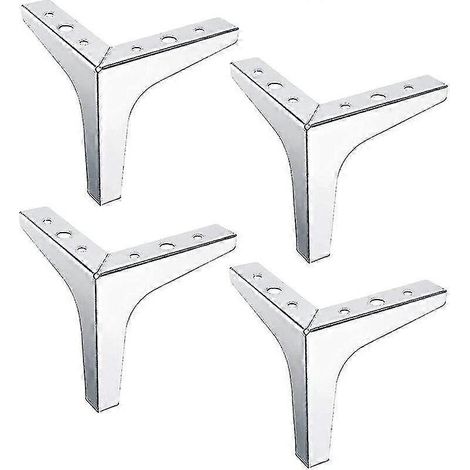 Pieds de meubles triangulaires interchangeables en métal pour téléviseurs et canapés (1/5)