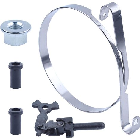 Kit de réparation de joint de couvercle de frein d'embrayage pour Husqvarna 445 445e II 450e II 450, joint de coude, bande de frein, douille de guidage, écrou de chaîne (1/5)