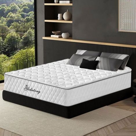Matelas - YIDATONG - 140x190 cm - Ép. 30 cm - Ressorts ensachés 7 zones - Mousse à mémoire & latex