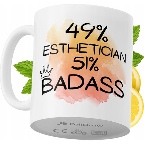 Lustige Tasse für Kosmetikerinnen – Kaffee- oder Teetasse mit witzigem Textdesign – ideal für Geburtstage, Namenstage, Feiertage und besondere Anlässe. Hochwertige Tasse für Zuhause, Büro und Arbeit. 