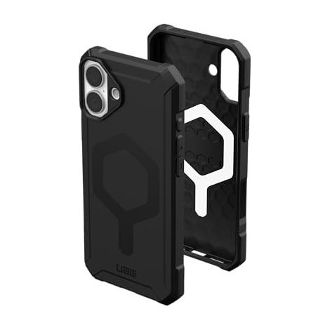 Coque de protection UAG Essential Armor MagSafe compatible MagSafe pour iPhone 16 Plus (noire)