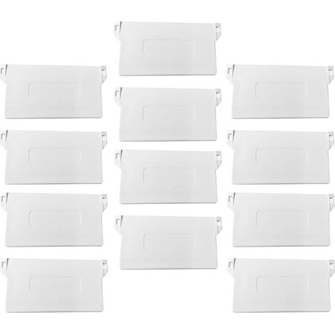 Lames de Poids Lot de 12 Pièces en PVC Blanc Accessoires Simples et Délicats pour Remplacement Facile pour Stores Verticaux des Lames Cassées (1/5)