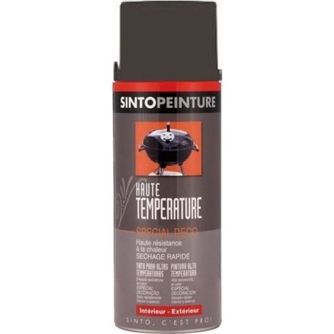 Aérosol de peinture - SINTO - SINTO - 400 ml - Gris anthracite - Haute température 600°C (1/3)