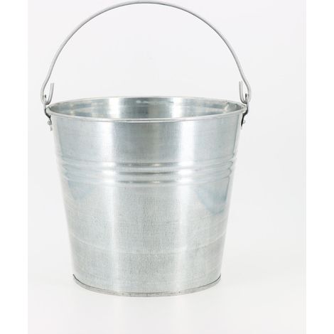 Lem Select – Seau 12L en acier galvanisé – Résistant aux intempéries – Poignée ergonomique pour transport – Transport terre, eau, mortier - SEAU 12 L (1/5)