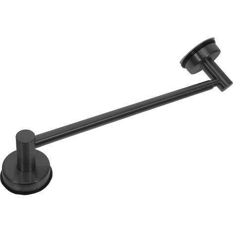Barre porte-serviettes extensible à ventouses 28,7 à 56,2 cm 56,2 cm, résistante à la rouille, installation sans perçage, pour salle de bain (1/5)